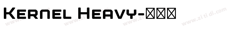 Kernel Heavy字体转换